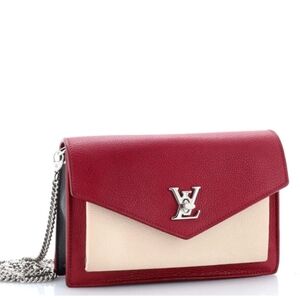 Louis Vuitton Etain & Creme LockMe Pochette
